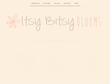 Tablet Screenshot of itsybitsyblooms.com